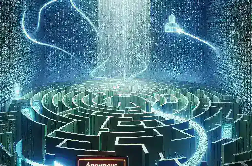 "Ilustrasi model data anonim yang diperlukan oleh Meta untuk mematuhi peraturan GDPR dan melindungi privasi pengguna."