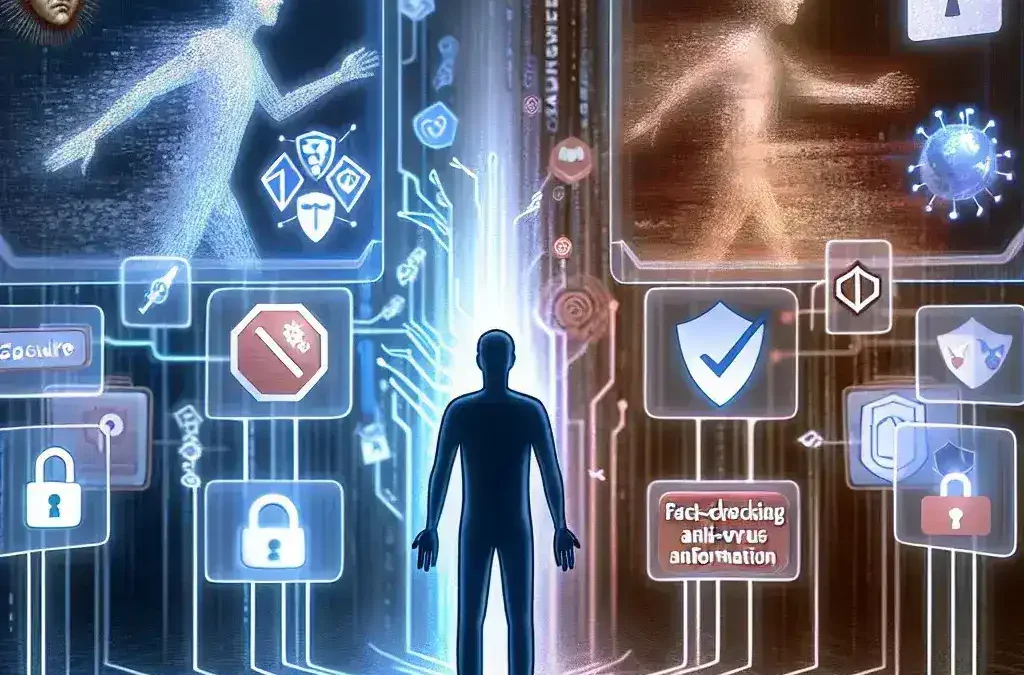 "Ilustrasi program literasi digital oleh Kominfo untuk mengatasi risiko deepfake dan disinformasi, menampilkan seminar interaktif dengan peserta yang terlibat dalam diskusi mengenai keamanan informasi digital."